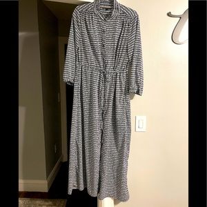 Banana Republic tie waist maxi dress